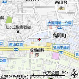 愛知県名古屋市名東区高間町34周辺の地図