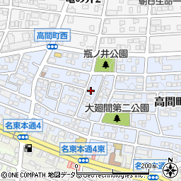 愛知県名古屋市名東区高間町342周辺の地図