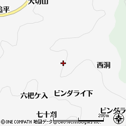 愛知県豊田市中立町ビンダライ下周辺の地図