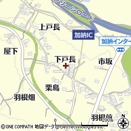 愛知県豊田市加納町下戸長28周辺の地図