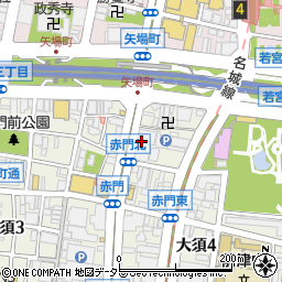 六甲バター株式会社　名古屋支店周辺の地図