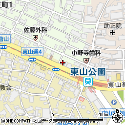 中京銀行東山中央支店周辺の地図