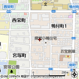 愛知県名古屋市中村区小鴨町27周辺の地図