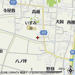 愛知県海部郡大治町砂子高越1684-1周辺の地図