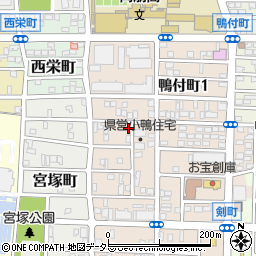 愛知県名古屋市中村区小鴨町25周辺の地図