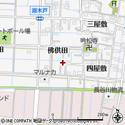 愛知県あま市七宝町川部佛供田61-4周辺の地図