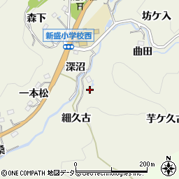 愛知県豊田市新盛町（清本寺）周辺の地図
