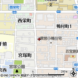 愛知県名古屋市中村区小鴨町32周辺の地図