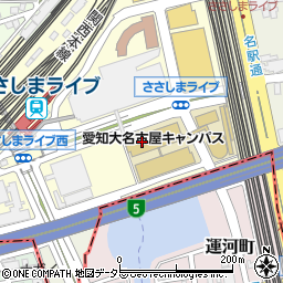 愛知大学名古屋校舎　メディアゾーン周辺の地図