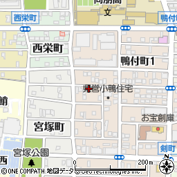 愛知県名古屋市中村区小鴨町29周辺の地図