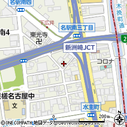 タイムズ名駅南第１０駐車場周辺の地図