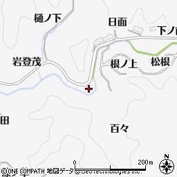 愛知県豊田市中立町百々周辺の地図
