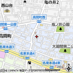 愛知県名古屋市名東区高間町267周辺の地図