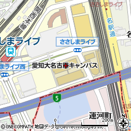 愛知大学　名古屋キャンパス周辺の地図