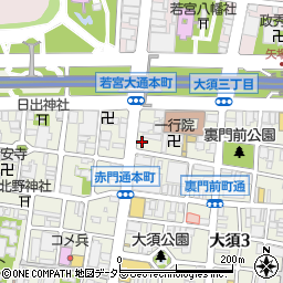 北岡技芳堂周辺の地図