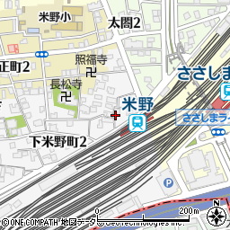 愛知県名古屋市中村区下米野町1丁目12周辺の地図