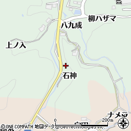 愛知県豊田市大蔵町石神周辺の地図