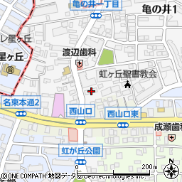 愛知県名古屋市名東区亀の井1丁目165周辺の地図