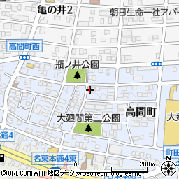 愛知県名古屋市名東区高間町382周辺の地図