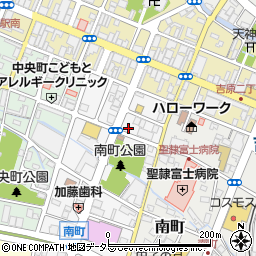 タイムズ富士信用金庫吉原支店駐車場周辺の地図