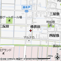 愛知県あま市七宝町川部佛供田38-3周辺の地図