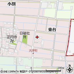 愛知県津島市大坪町東台48周辺の地図