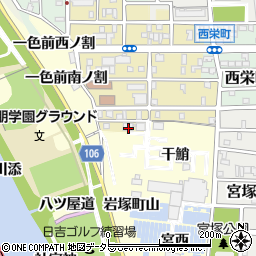 愛知県名古屋市中村区岩上町2周辺の地図