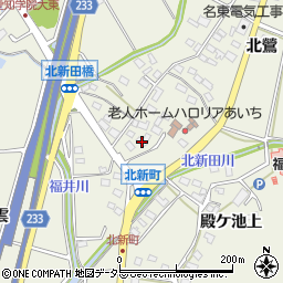 愛知県日進市北新町南鶯519-8周辺の地図