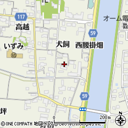 愛知県大治町（海部郡）砂子（犬飼）周辺の地図