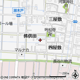 愛知県あま市七宝町川部佛供田49-4周辺の地図