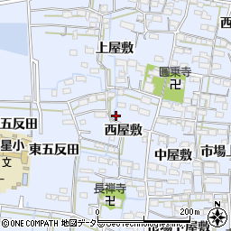 愛知県名古屋市中川区富田町大字千音寺西屋敷周辺の地図