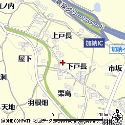 愛知県豊田市加納町下戸長9周辺の地図