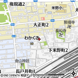 愛知県名古屋市中村区下米野町3丁目9周辺の地図