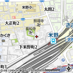 愛知県名古屋市中村区下米野町1丁目24周辺の地図