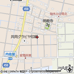 愛知県愛西市柚木町前田面周辺の地図