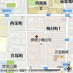 愛知県名古屋市中村区小鴨町17周辺の地図