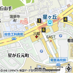 名古屋三越星ケ丘店化粧品周辺の地図