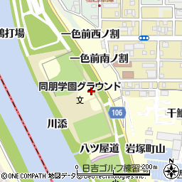 愛知県名古屋市中村区岩塚町山堤付周辺の地図