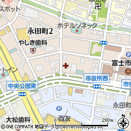 マクドナルド富士市役所通り店周辺の地図