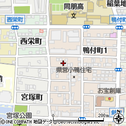 愛知県名古屋市中村区小鴨町16周辺の地図