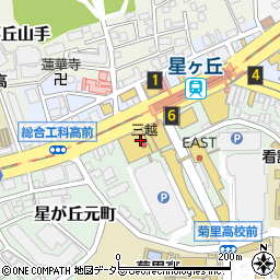Ｔａｂｉｏ名古屋三越星ヶ丘店周辺の地図