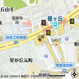 Ｔａｂｉｏ名古屋三越星ヶ丘店周辺の地図