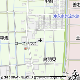 愛知県津島市白浜町鳥羽見13周辺の地図