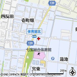 愛知県あま市七宝町伊福米周辺の地図
