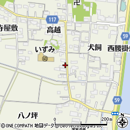 愛知県海部郡大治町砂子高越1721周辺の地図