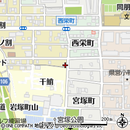 愛知県名古屋市中村区岩上町186周辺の地図