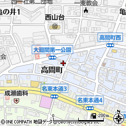 愛知県名古屋市名東区高間町2-2周辺の地図