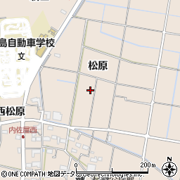 愛知県愛西市内佐屋町周辺の地図