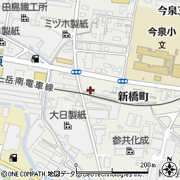 ファミリーマート富士新橋町店周辺の地図