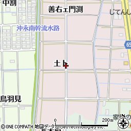 愛知県津島市高台寺町土卜周辺の地図